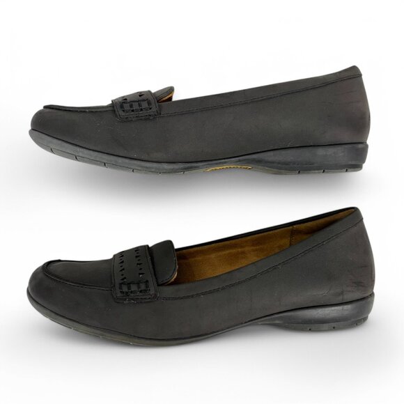 Natural Soul Naturalizer Black Loafers Size 8M Generous Preppy Office - Picture 8 of 14